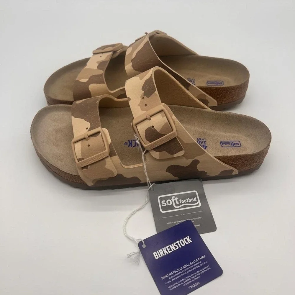 NWT Birkenstock Limited Edition Camo Sandals L9 M7 - 40